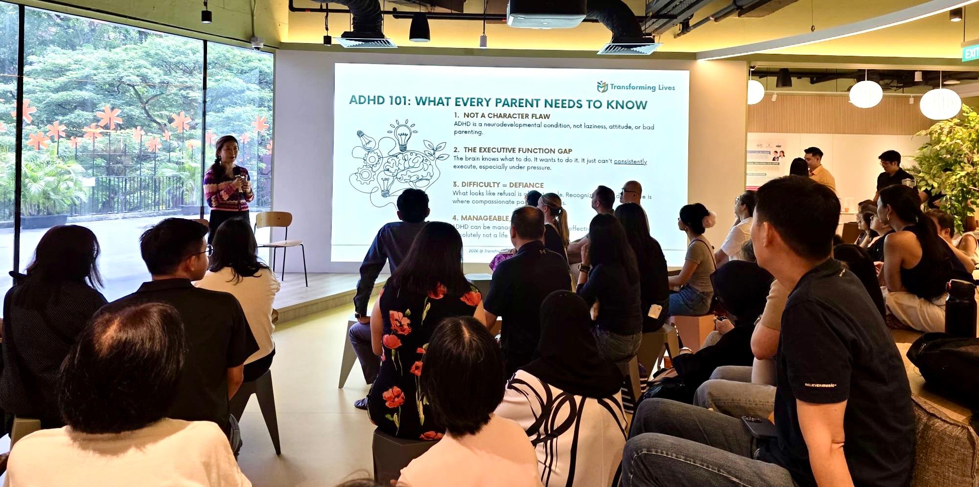 Parent First ADHD Later book sharing session